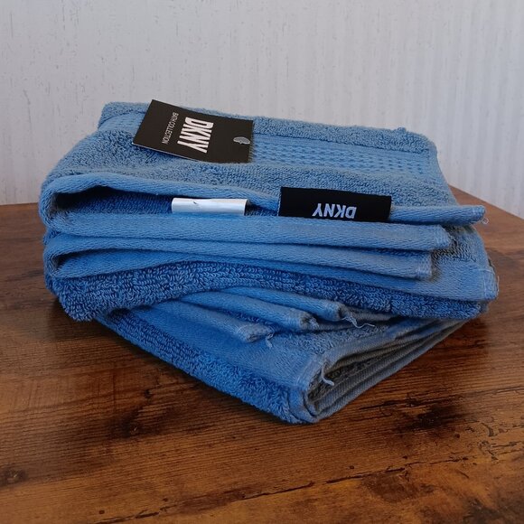 DKNY - Set of 2 Hand Towels - Cornflower Blue - Picture 8 of 10